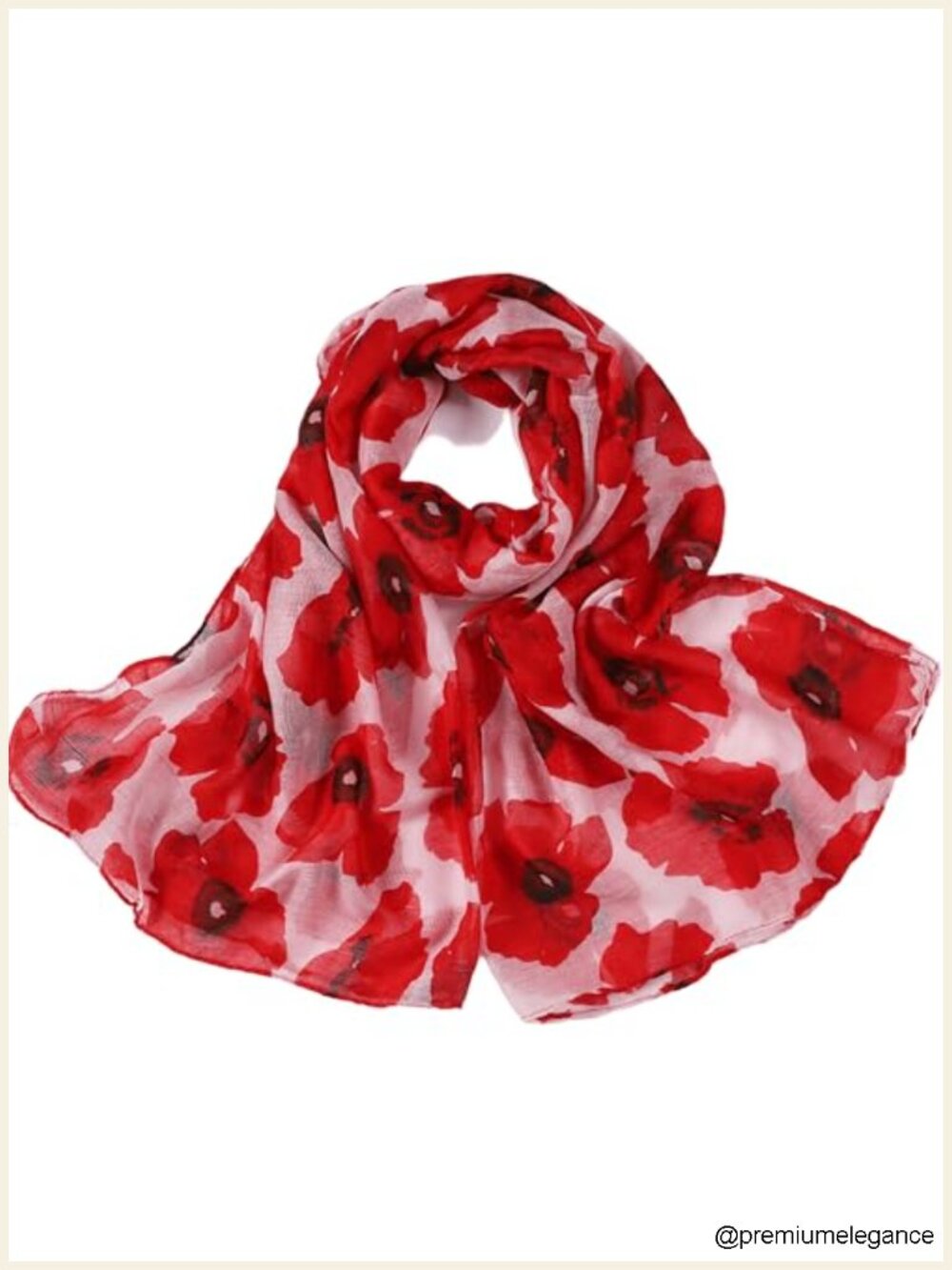Lightweight Sheer Floral Scarf Wrap 35x72 in